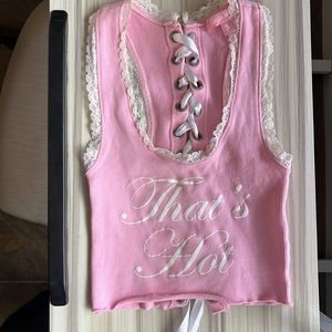 Sugar Thrillz That’s Hot Crop Tank Top